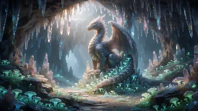 Despertar del Dragón de la Caverna de Cristal