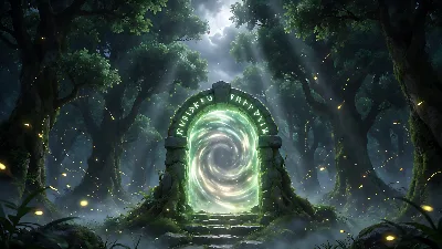 Portal Esmeralda bajo la Luz de la Luna