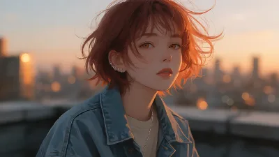 Rooftop Defiant – Anime-Stil