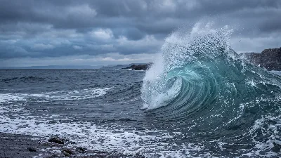 Translucent Wave at Dusk