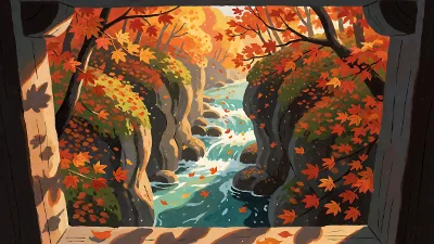 Herkommer in der Herbstschlucht