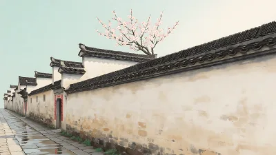 Springe Huizhou-Häuser