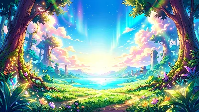 Fondo de Pantalla Anime Vibrante