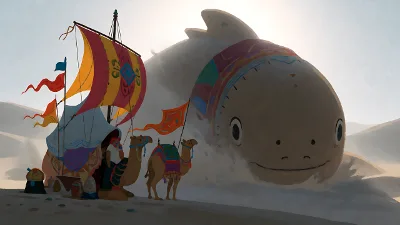 Karawane am Strand des Sandleviathans