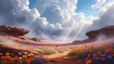 Tempête de Fleurs Désertiques