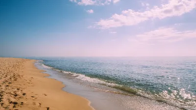 Playa al amanecer dorado