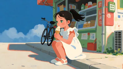 Eis bei der Ecke
