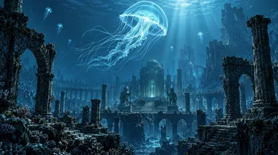 Beruhigende Unterwasser-Loop-Animation