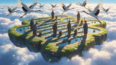 Terrasses de Thé sur les Nuages