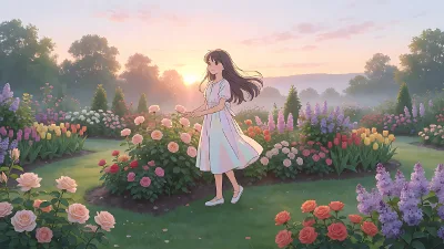 Amanecer de Jardín Anime
