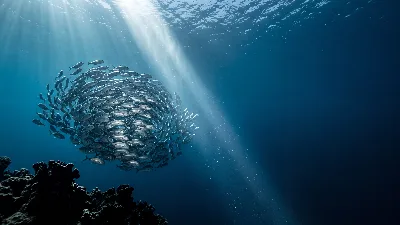 Sunlit Underwater Vortex