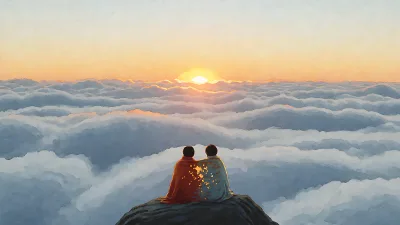 Sonnenaufgang über dem Wolkenmeer