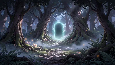 Portal de Luna en el Bosque Encantado