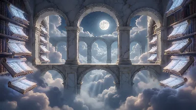 Biblioteca Lunar en Nubes