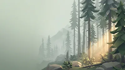 Fondo Bosque Nebuloso