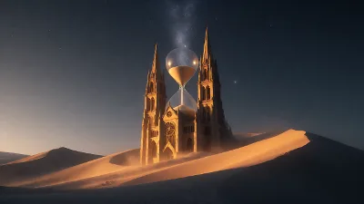 Kathedral-förmige Stundenglas Dünen