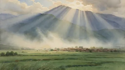 Rayons crépusculaires
