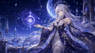 Zelestiale Anime Magier Loop-Hintergrund