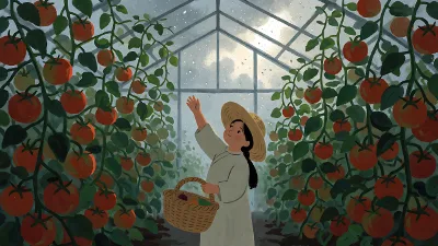 Tomaten im Gewächshaus