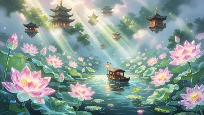 Lac du Lotus de Cristal