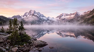 Alpine Lake at Dawn