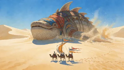Karawane des Sandleviathanen