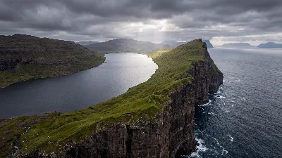 Cliffside Lake Overlook in Nordic Mist
