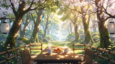 Café Bosque al Amanecer