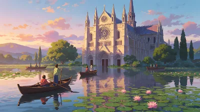 Versunkene Kathedrale Insel