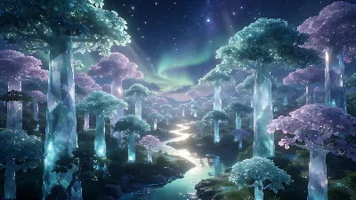 Dosel de un Bosque de Cristal Estrellado