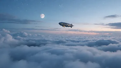 Туманная дирижабльная ночь