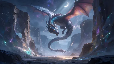 Dragón Celestial sobre el Cañón Estelar