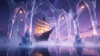 Puerto de Naves Celestiales al Crepúsculo